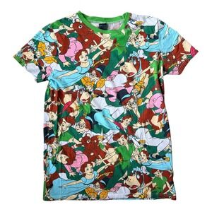 Cakeworthy RARE‎ Disney Peter Pan AOP Shirt Medium Unisex Graphic Tee